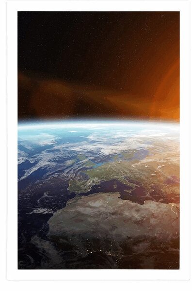 Plakat pogled na planet iz svemira