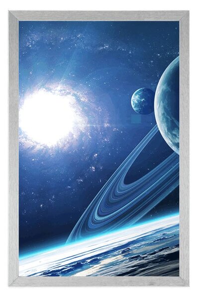 Plakat planeta u svemiru