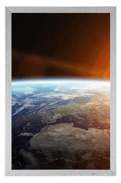 Plakat pogled na planet iz svemira