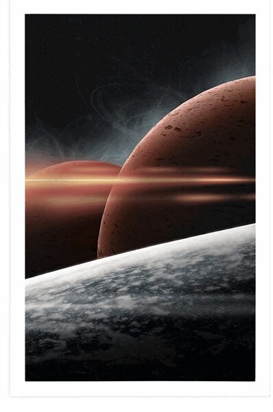 Plakat planeti u galaksiji