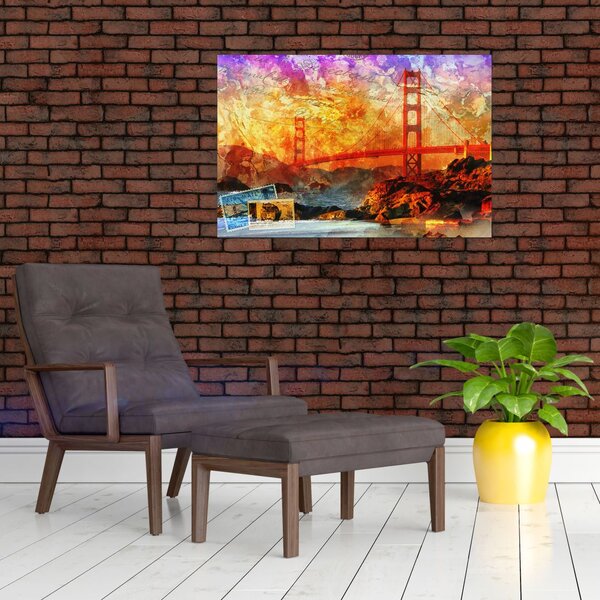Slika - Golden Gate, San Francisco, Kalifornija (90x60 cm)