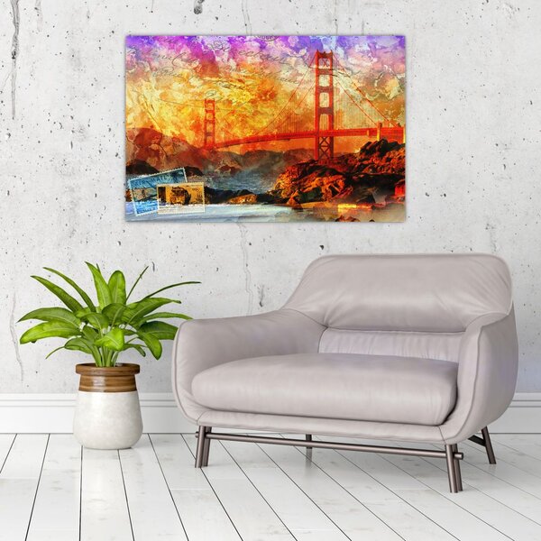 Slika - Golden Gate, San Francisco, Kalifornija (90x60 cm)