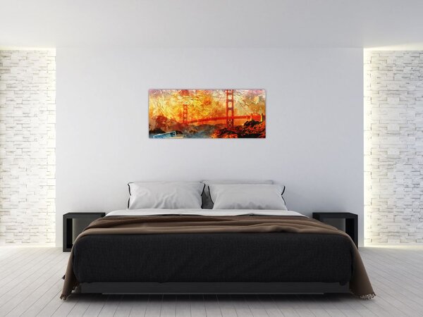 Slika - Golden Gate, San Francisco, Kalifornija (120x50 cm)