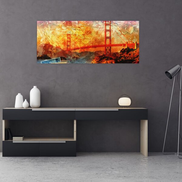 Slika - Golden Gate, San Francisco, Kalifornija (120x50 cm)