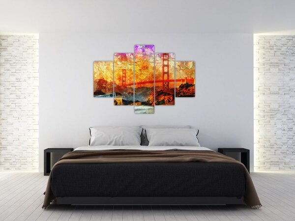 Slika - Golden Gate, San Francisco, Kalifornija (150x105 cm)