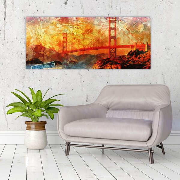Slika - Golden Gate, San Francisco, Kalifornija (120x50 cm)