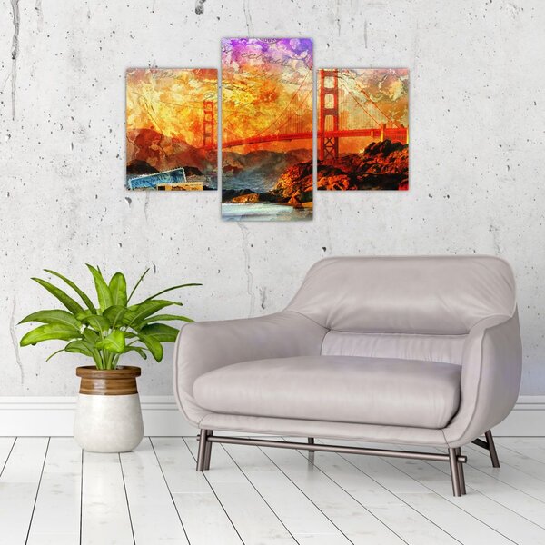 Slika - Golden Gate, San Francisco, Kalifornija (90x60 cm)