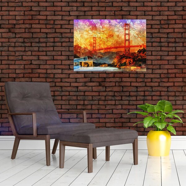Slika - Golden Gate, San Francisco, Kalifornija (70x50 cm)