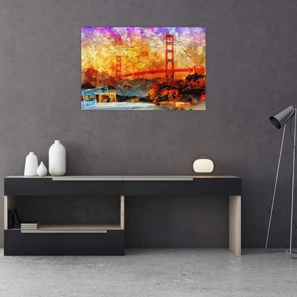 Slika - Golden Gate, San Francisco, Kalifornija (90x60 cm)