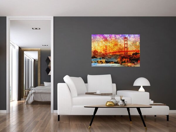 Slika - Golden Gate, San Francisco, Kalifornija (90x60 cm)