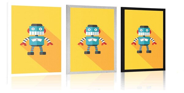 Plakat veseli robot