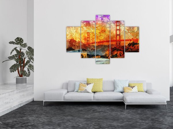 Slika - Golden Gate, San Francisco, Kalifornija (150x105 cm)