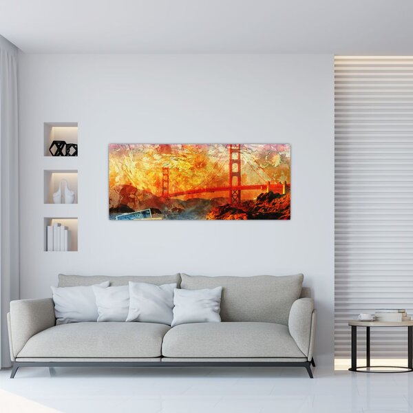Slika - Golden Gate, San Francisco, Kalifornija (120x50 cm)