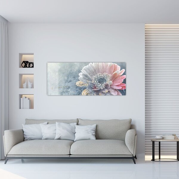 Slika - Zimska roža (120x50 cm)