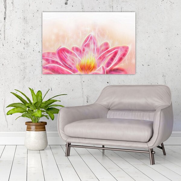 Slika lotosovega cveta (90x60 cm)