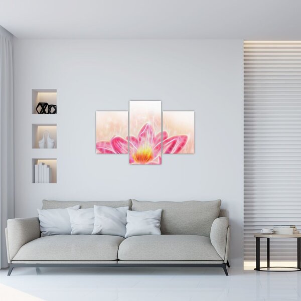 Slika lotosovega cveta (90x60 cm)
