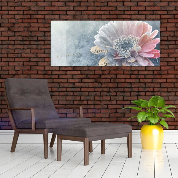 Slika - Zimska roža (120x50 cm)