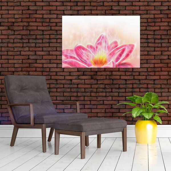Slika lotosovega cveta (90x60 cm)
