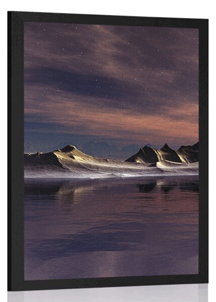 Plakat futuristički planet
