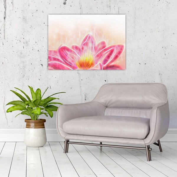 Slika lotosovega cveta (70x50 cm)