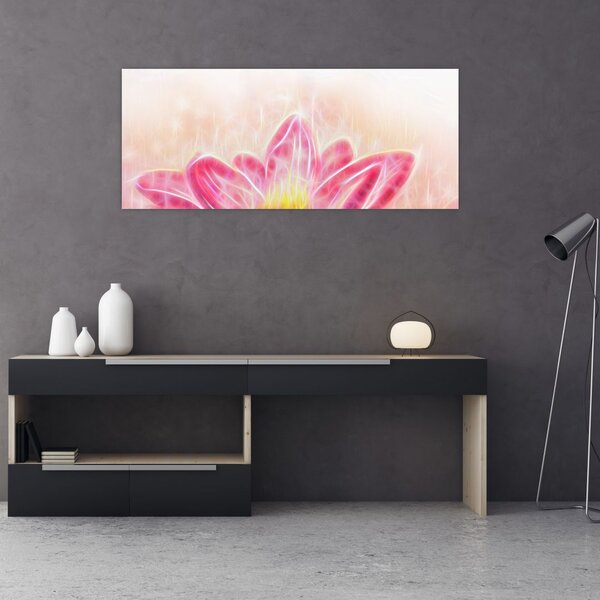 Slika lotosovega cveta (120x50 cm)