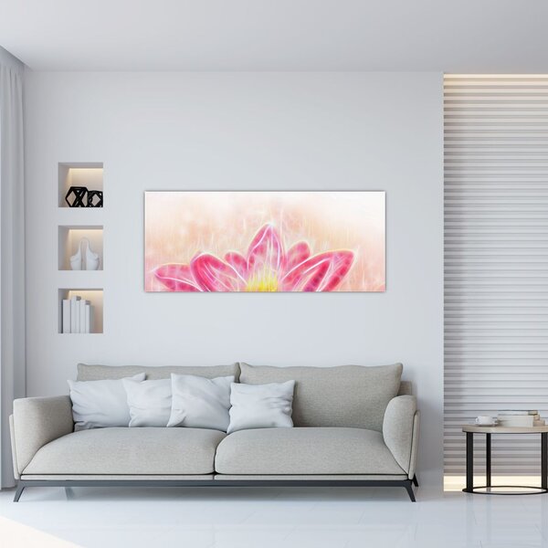 Slika lotosovega cveta (120x50 cm)