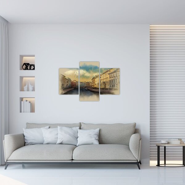 Slika - reka Moyka, Sankt Peterburg, Rusija (90x60 cm)