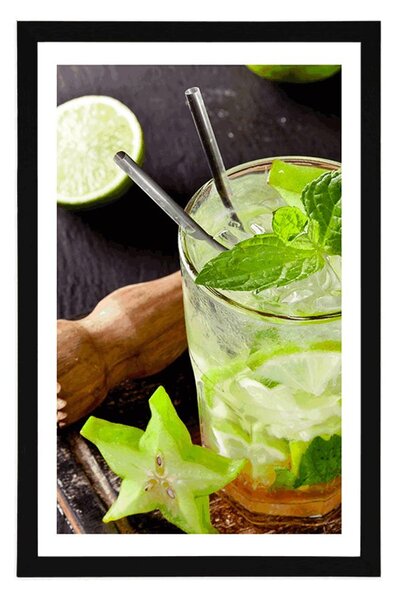 Plakat s paspartuom ukusni Mojito