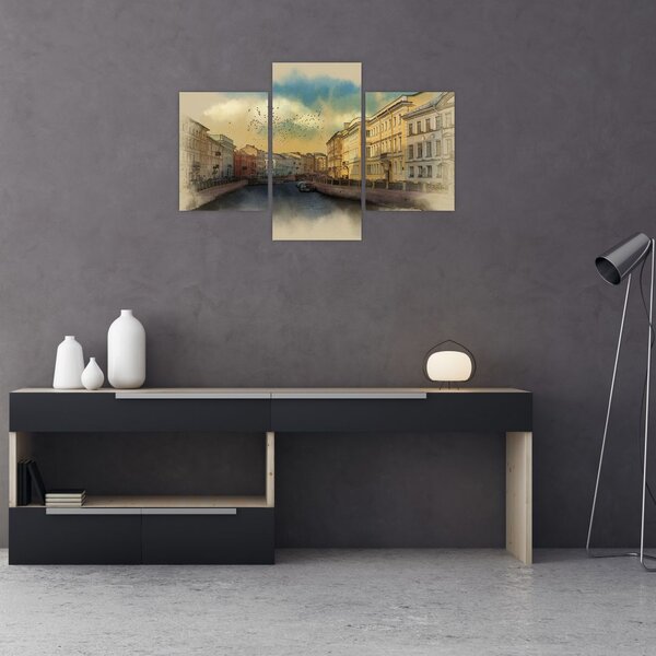 Slika - reka Moyka, Sankt Peterburg, Rusija (90x60 cm)