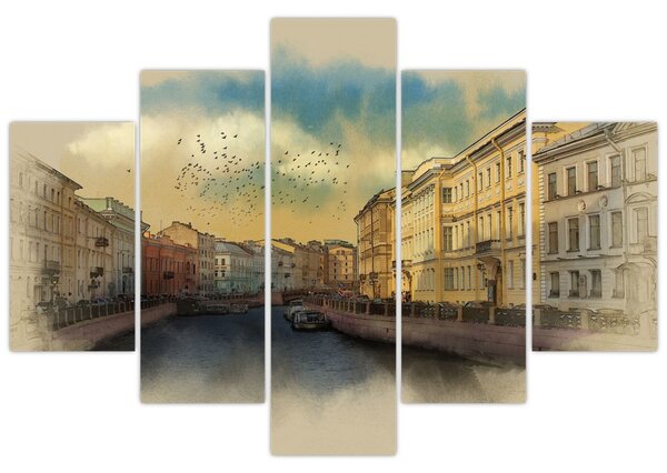 Slika - reka Moyka, Sankt Peterburg, Rusija (150x105 cm)