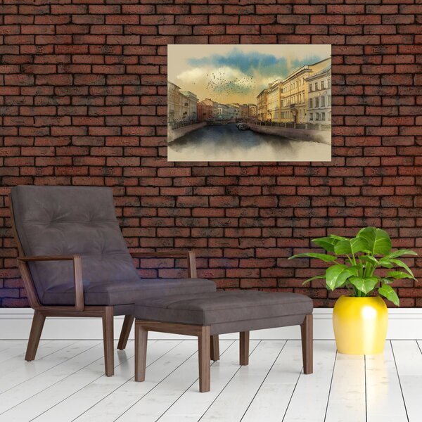 Slika - reka Moyka, Sankt Peterburg, Rusija (70x50 cm)