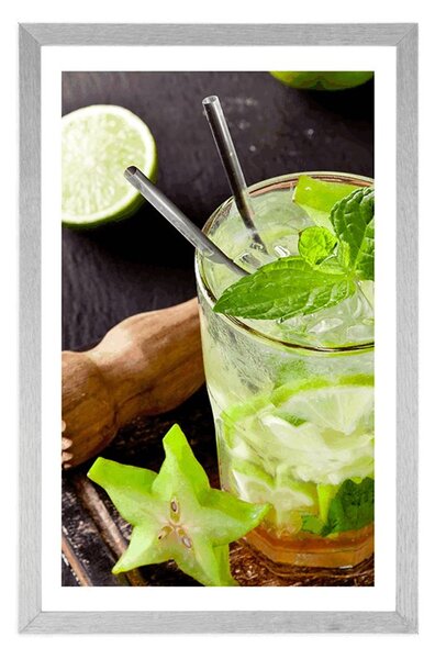 Plakat s paspartuom ukusni Mojito