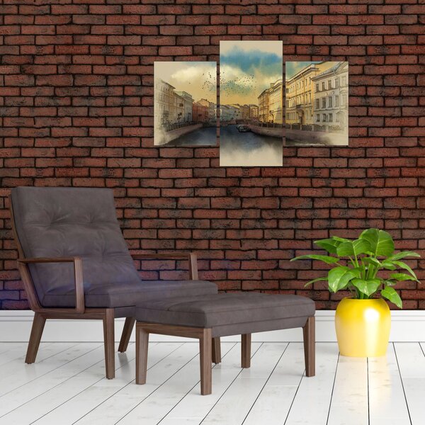 Slika - reka Moyka, Sankt Peterburg, Rusija (90x60 cm)