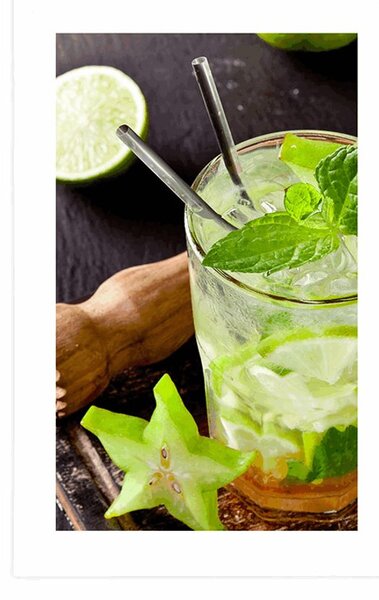 Plakat s paspartuom ukusni Mojito