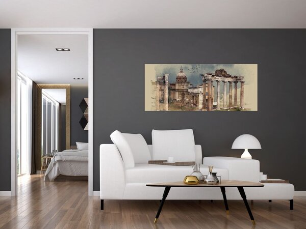 Slika - Rimski forum, Rim, Italija (120x50 cm)