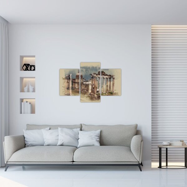 Slika - Rimski forum, Rim, Italija (90x60 cm)