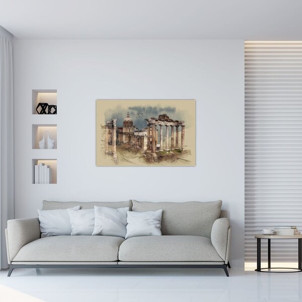 Slika - Rimski forum, Rim, Italija (90x60 cm)