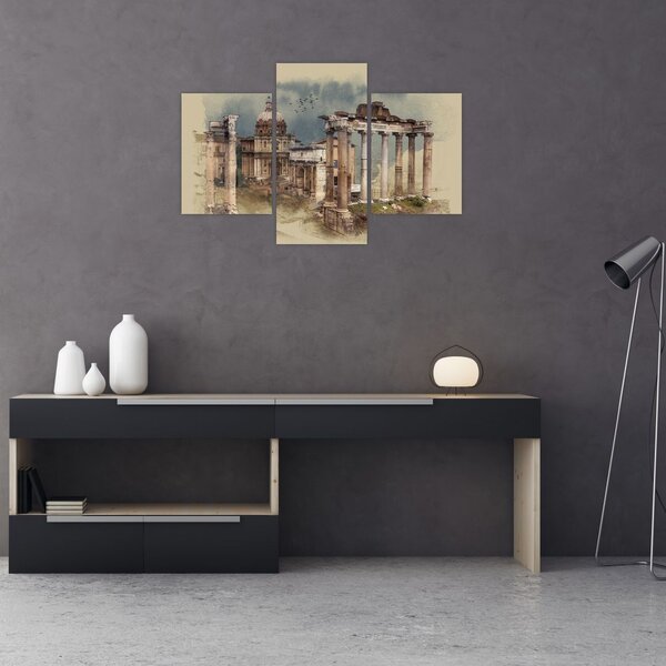 Slika - Rimski forum, Rim, Italija (90x60 cm)