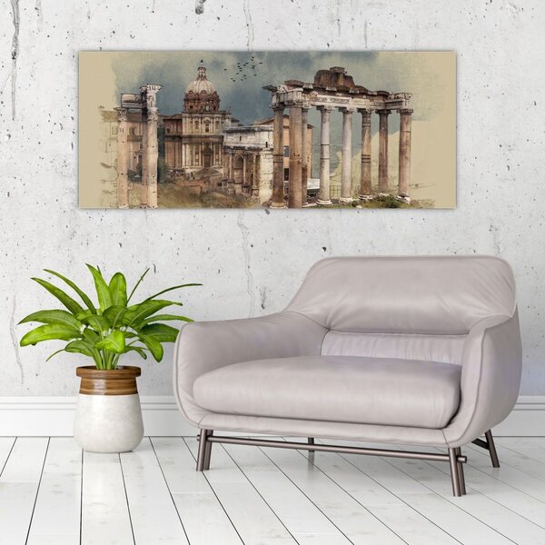 Slika - Rimski forum, Rim, Italija (120x50 cm)