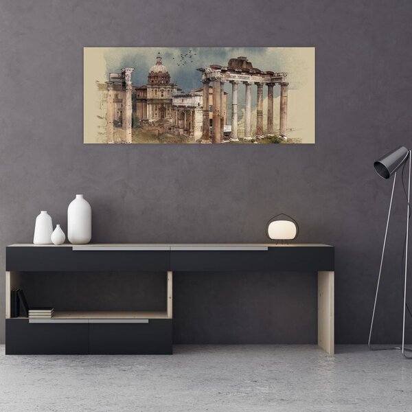 Slika - Rimski forum, Rim, Italija (120x50 cm)