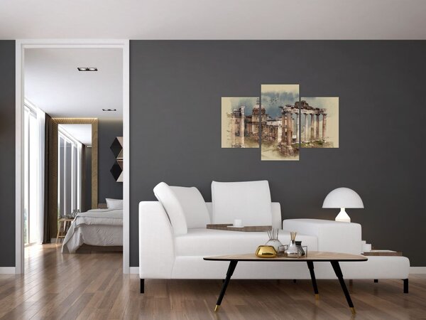 Slika - Rimski forum, Rim, Italija (90x60 cm)