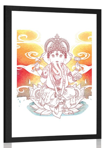 Plakat s paspartuom hinduistički Ganeša