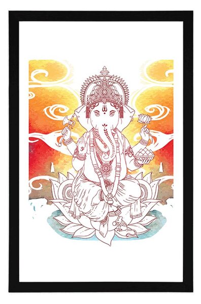 Plakat s paspartuom hinduistički Ganeša