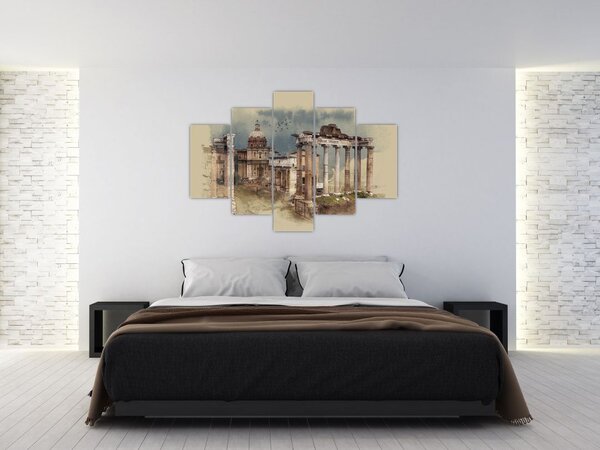 Slika - Rimski forum, Rim, Italija (150x105 cm)