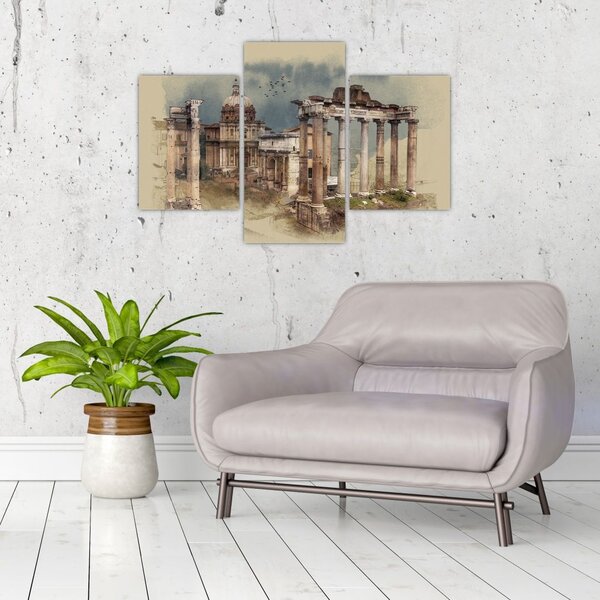 Slika - Rimski forum, Rim, Italija (90x60 cm)