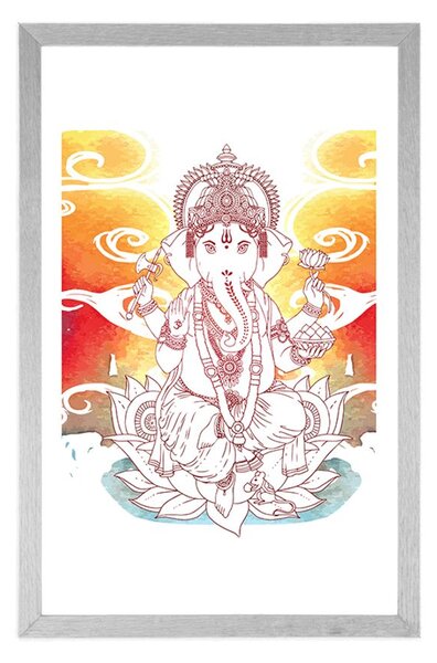 Plakat s paspartuom hinduistički Ganeša