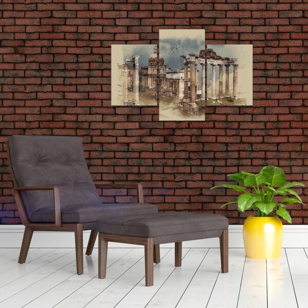 Slika - Rimski forum, Rim, Italija (90x60 cm)