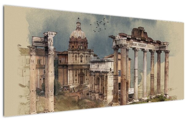 Slika - Rimski forum, Rim, Italija (120x50 cm)