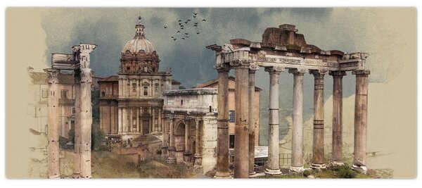 Slika - Rimski forum, Rim, Italija (120x50 cm)