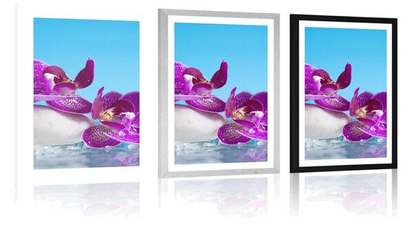 Plakat s paspartuom mrtva priroda - wellness